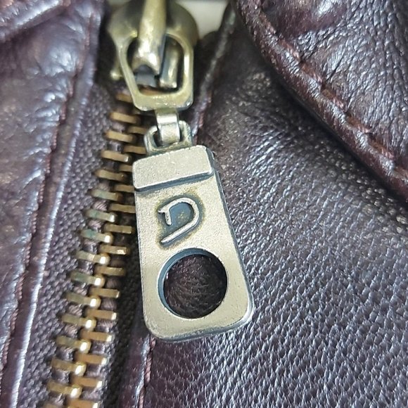 Glenview Y2K Brown Lamb's Sheep's Leather Jacket S Made In Spain - Picture 6 of 9